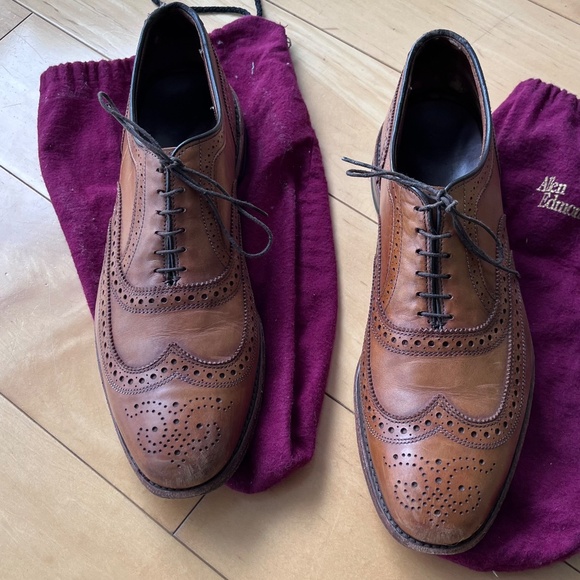 Allen Edmond McAllister Wingtip Walnut Brown Leather main image 8